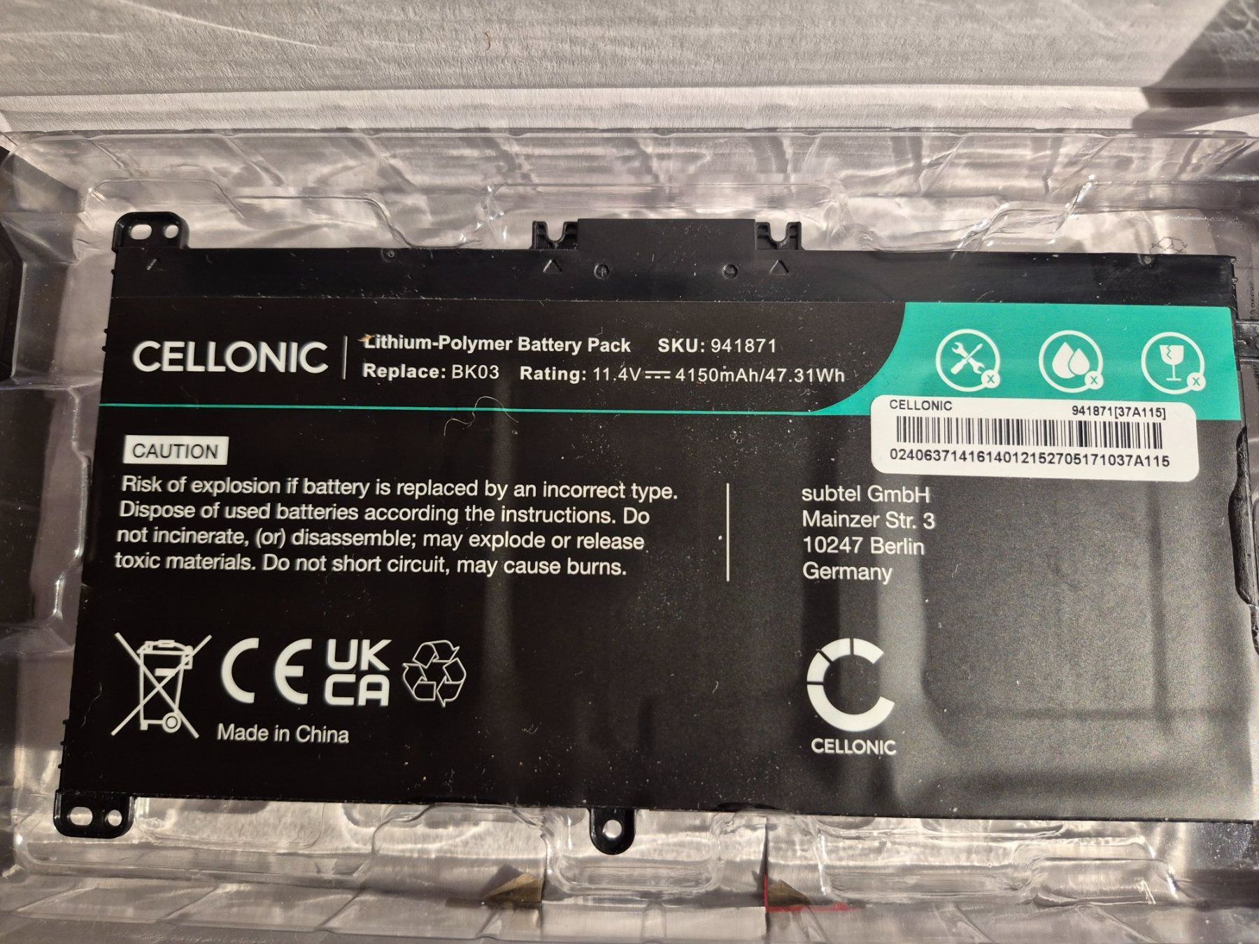Hewlett Packard Batterie: HP Pavillon Akku  x360 14-BA – Usato da Berikon venduto da It354
