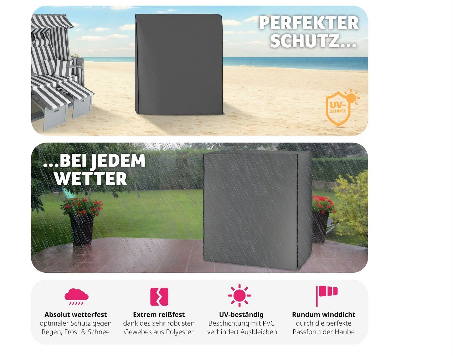 Schutzhüllen: Schutzhülle für Strandkorb – Neu (gemäss Beschreibung) aus Steinhausen von Retourenprofis 3