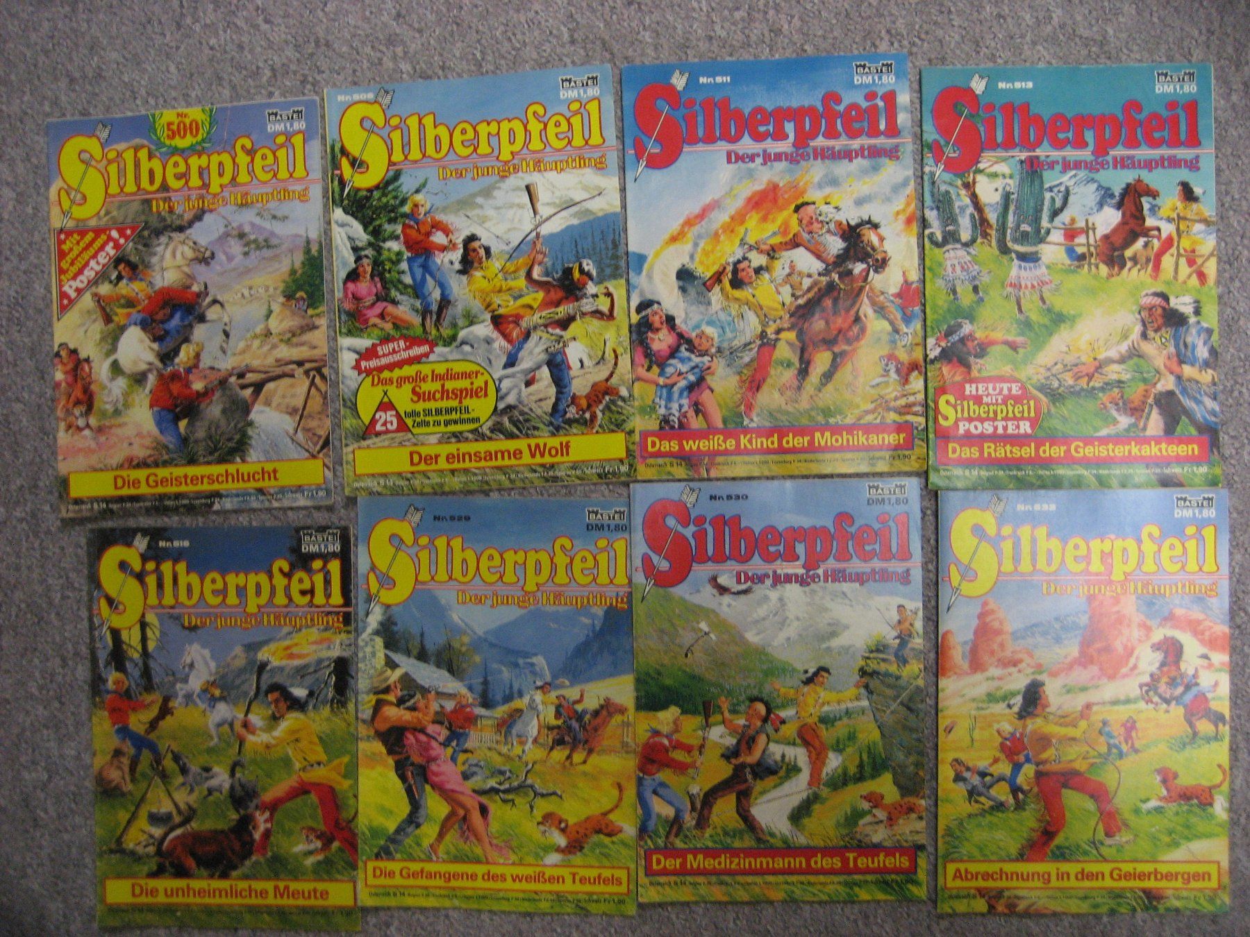 Comics: 8 Silberpfeil Comics – Gebraucht aus Bottighofen von Spiderman61