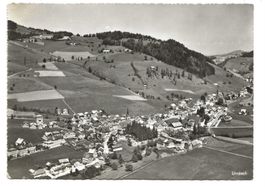 Urnäsch (AR) Dorfpartie mit Kirche - Flugaufnahme - 1958