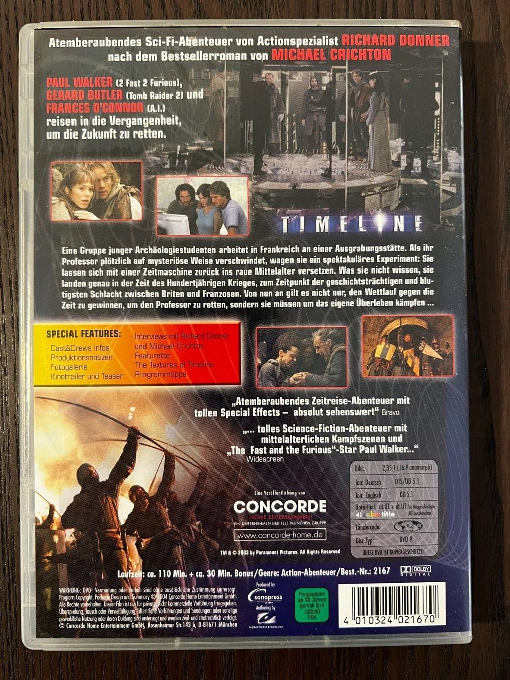 Tutti i DVDs: Timeline – Usato da Zürich venduto da FilmFreunde 1