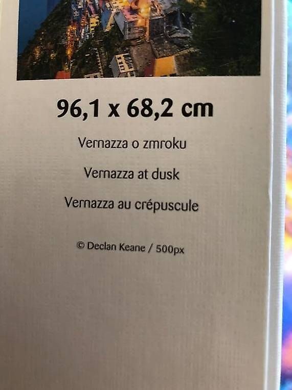 Puzzle: Puzzle Vernazzo au crépuscule 2000 pièces – Usato da Cheseaux-Lausanne venduto da tadd 2