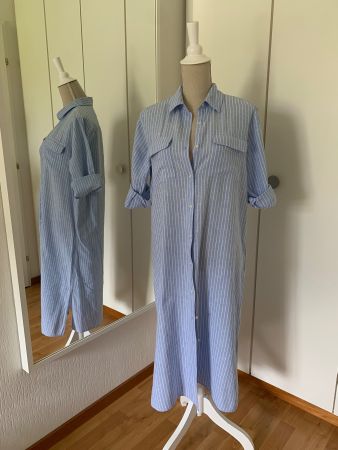 Robe chemise lin et coton taille 34