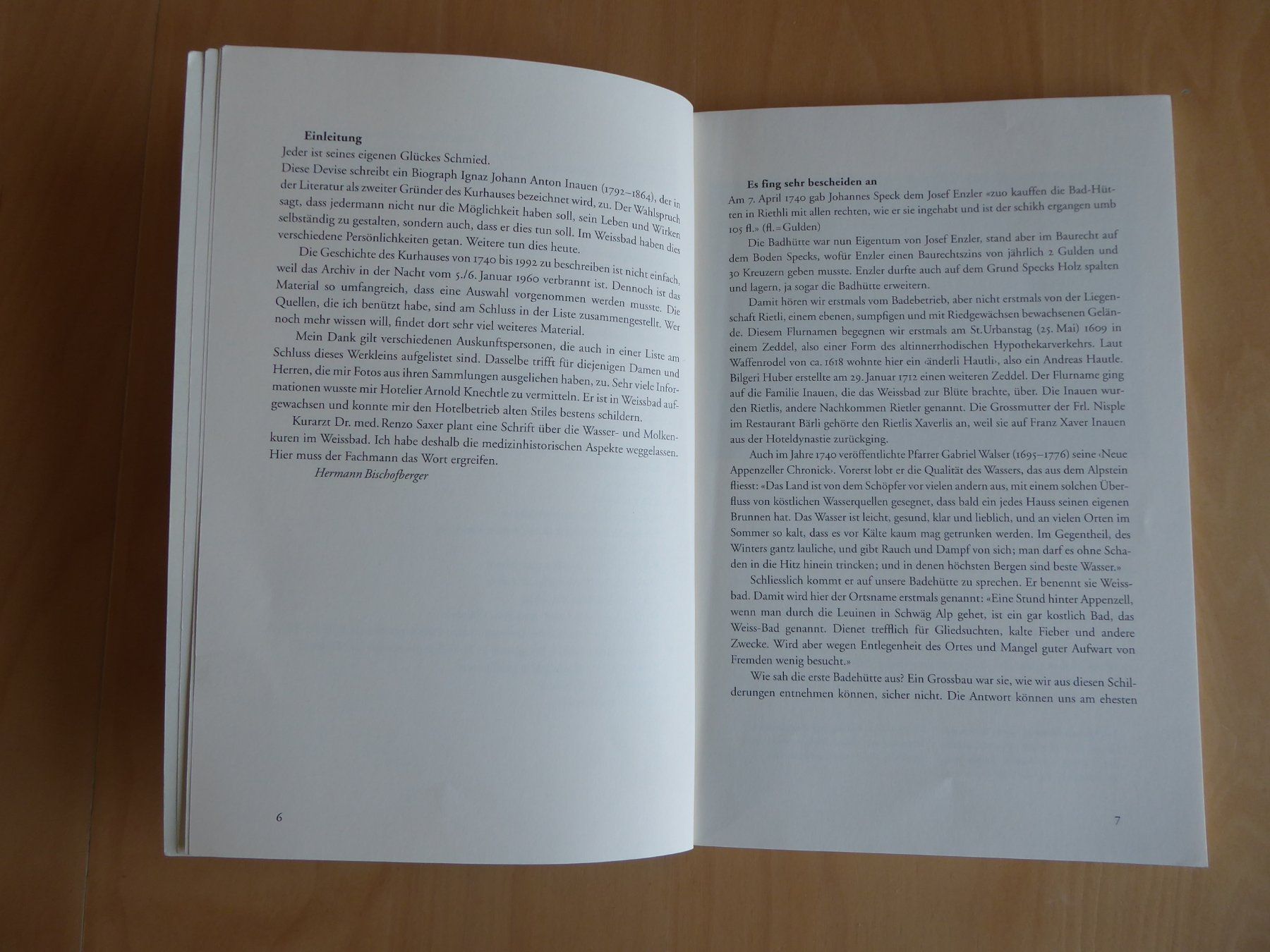 Libri: Hermann Bischofberger, Bewegte Weissbadgeschichte – Usato da Aadorf venduto da Dragonfisch 4