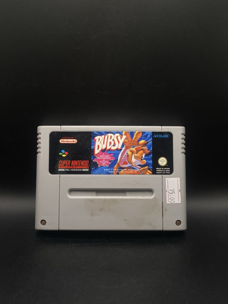 Nintendo Spiele: Bubsy SNES Super Nintendo PAL Modul 1993 – Gebraucht aus Kirchberg BE von swiss_slab