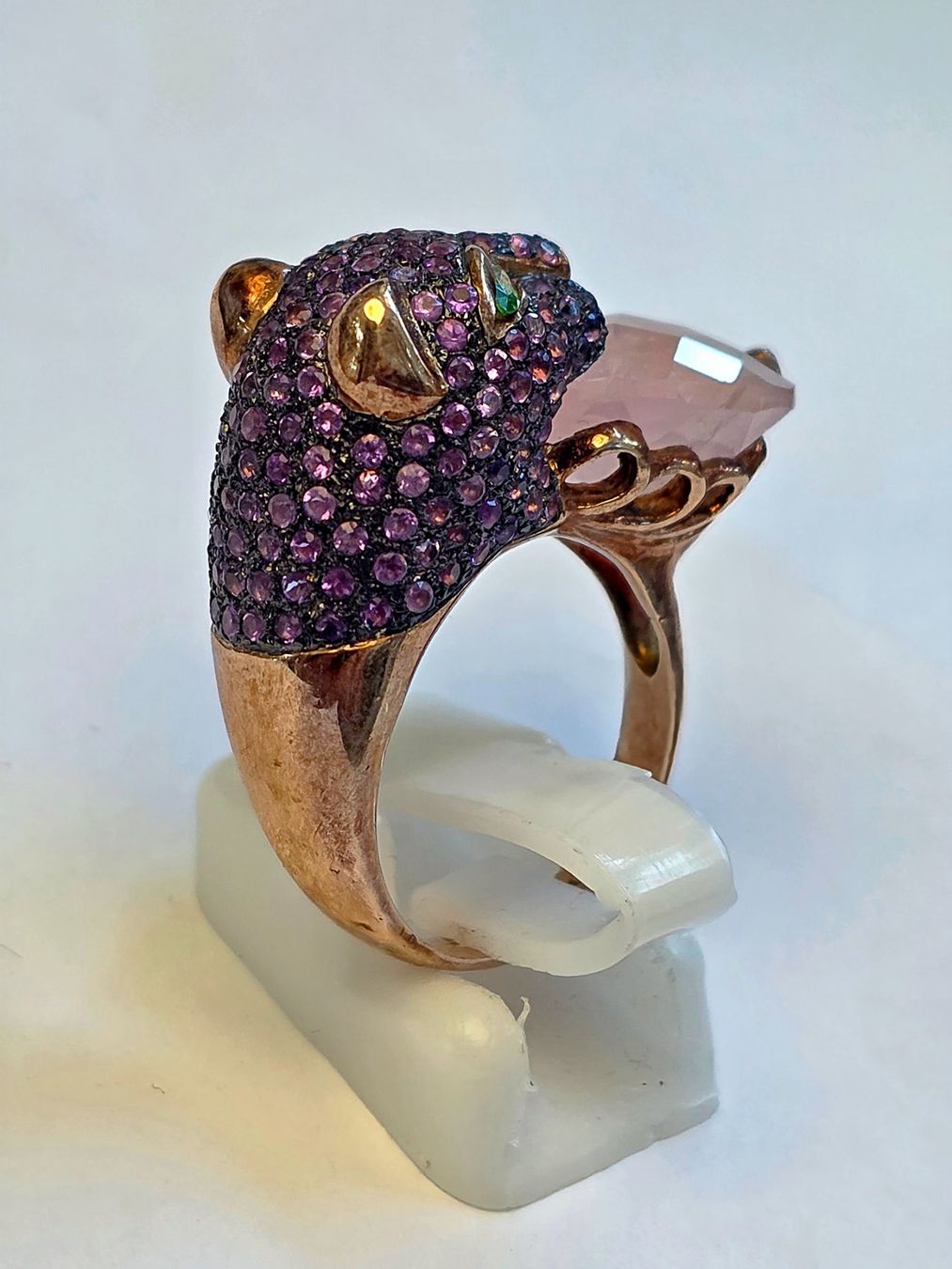 Anelli: Ring Panther Roséquarz Lila Amethiste Grösse 54 – Nuovo (secondo la descrizione) da Zürich venduto da benedikt12 1