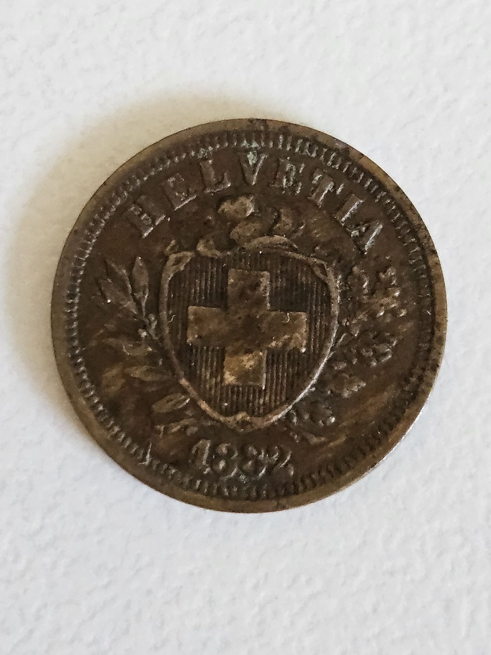 Tutti le monete: 1 Rappen 1882 – Usato da Pfäffikon ZH venduto da Mrt.
