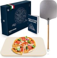 Pizzastein inkl. Pizzaschaufel - Lizenz zum Knuspern! 🍕🔥