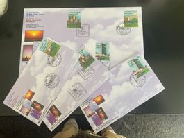 1999 / Uno Onu UN / NY Wien Genf / Trio FDC + 3x FDC