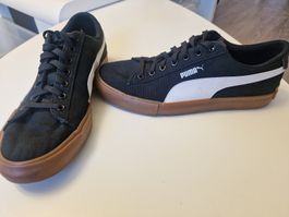 Puma Sneakers EUR 44 US 10,5 Schwarz Weiß Canvas Gummisohle