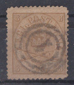 Alle Briefmarken: Dänemark 1864: 8 S. Freimarke - Kat. 130.-- – Gebraucht aus Eschlikon TG von PhilCon