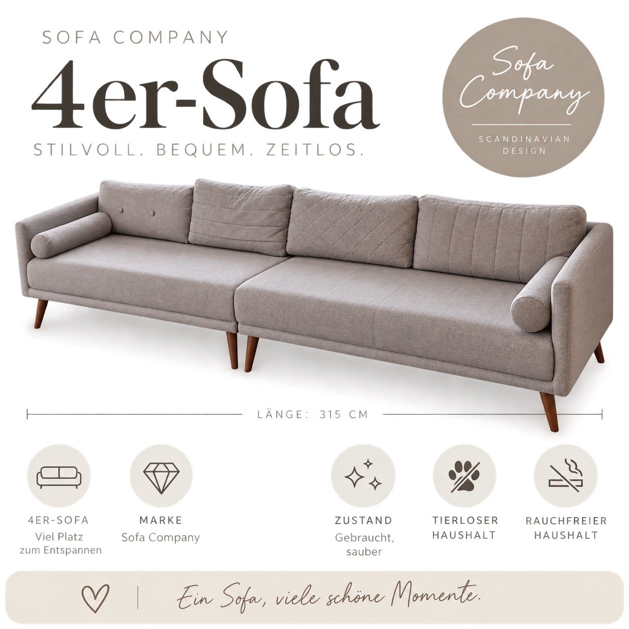 Sofacompany Divani: 4er Sofa Sofacompany – Usato da Tuttwil venduto da issala