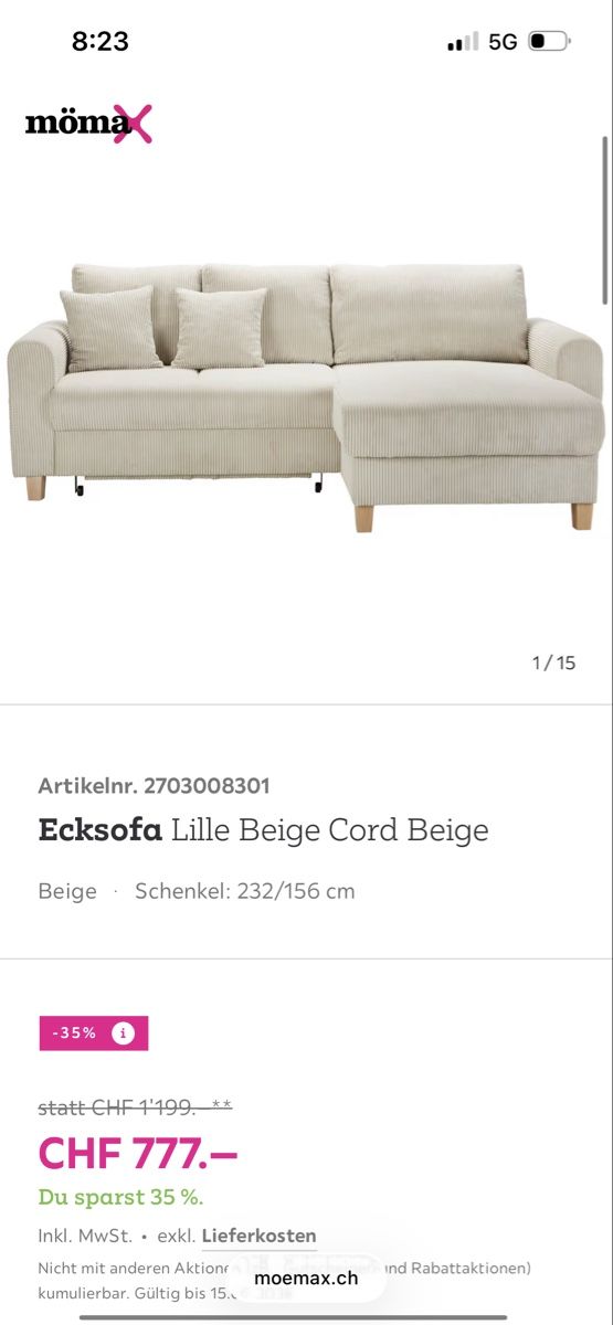 Divani: Ecksofa – Usato da St. Gallen venduto da putzi33 6