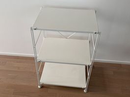 MUJI Edelstahl Regal - Weiss 58cm - schmal - neuwertig