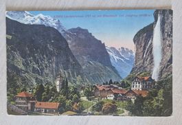 Lauterbrunnen mit Staubbach 1928
