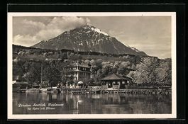Spiez, Faulensee, Blick auf die Pension 