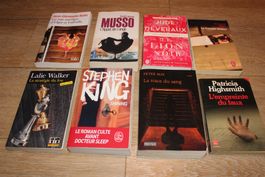lot 8x livres stephen king, Musso, lalie walker, ........