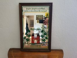 Feldschlösschen Bier Spiegel Kneipe Brauerei Werbeschild