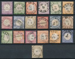 Deutsches Reichlot 1872 /74 (teils sig.)