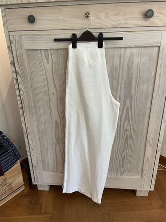 Sommerliche, weisse Leinenhose, Sarah Pacini 40 neuwertig!