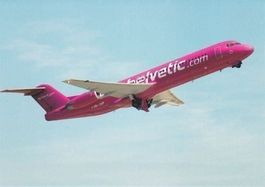 Ansichtskarte Fokker F100 Helvetic
