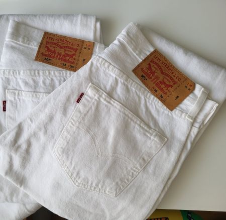 2 x Levi's 501 W31 L30 weiss, NEU, ungetragen