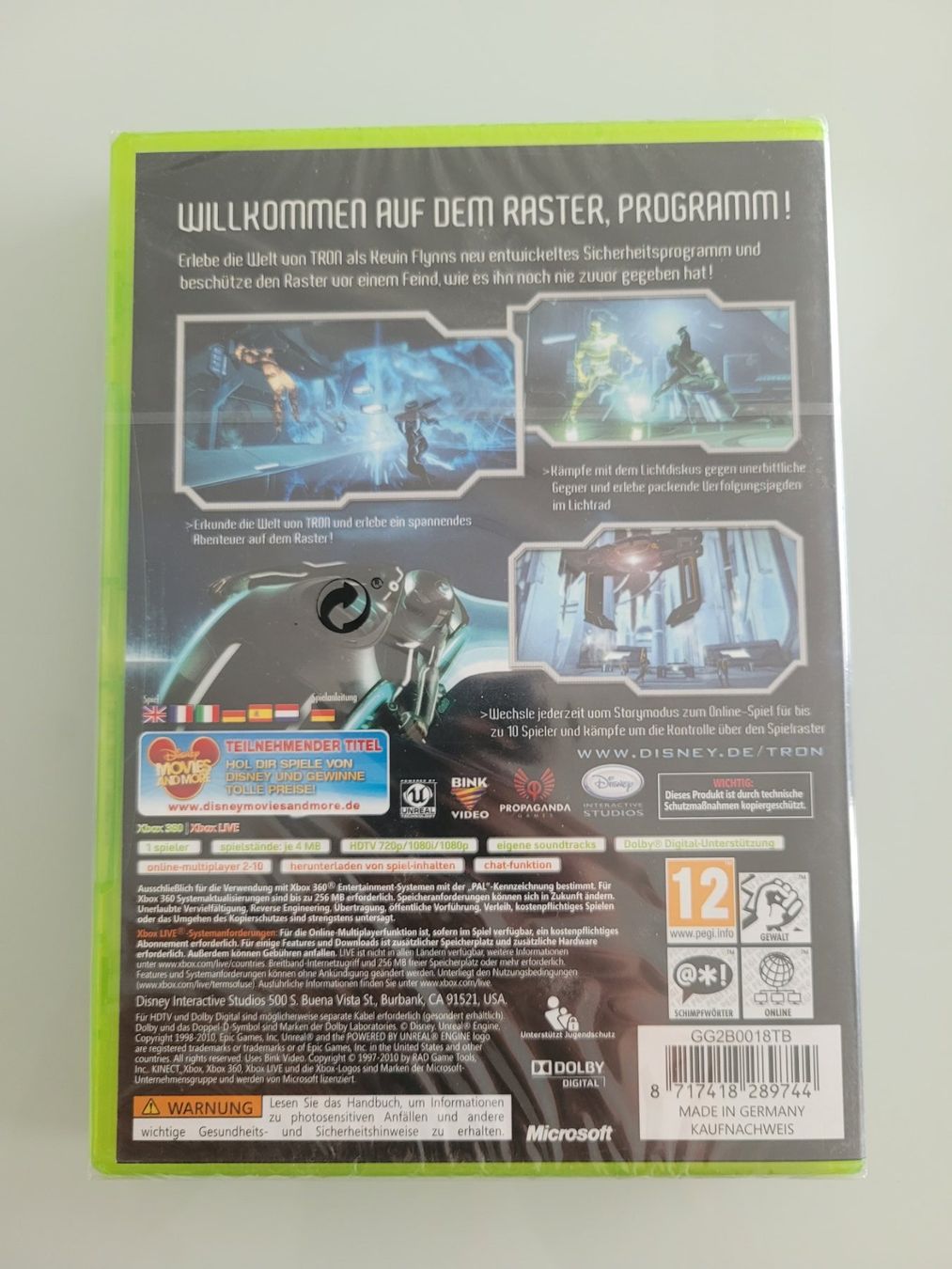 Giochi: Tron Evolution (XBox 360), neu, sealed! – Nuovo e nell'imballaggio originale da Uezwil venduto da -Retrogames- 1