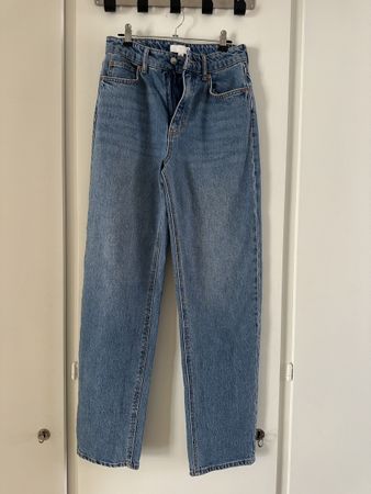 H&M High Waist Jeans – Gr. EUR 36 (US 4) – hellblau – neu