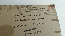 unique ! collection 1er tour du monde en ballon - B. Piccard