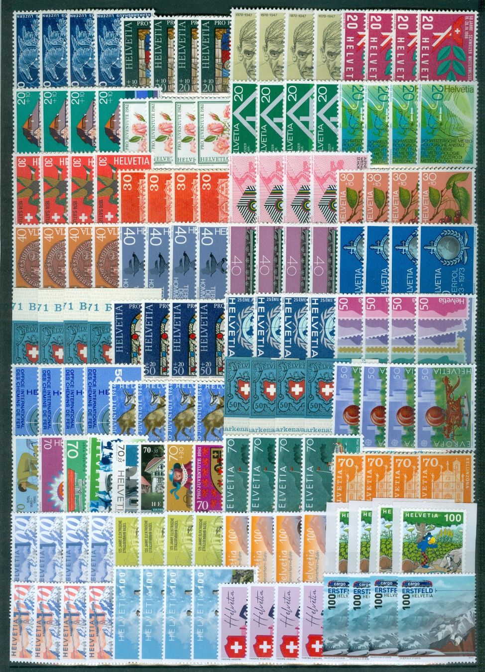 Alle Briefmarken: ab 1960 Schweiz Frankaturware – Gebraucht aus Zürich von yago-rot