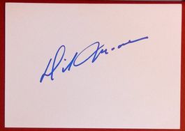 Dickie Moore  1925-2015 Autogramm signiert Karte 10x15cm