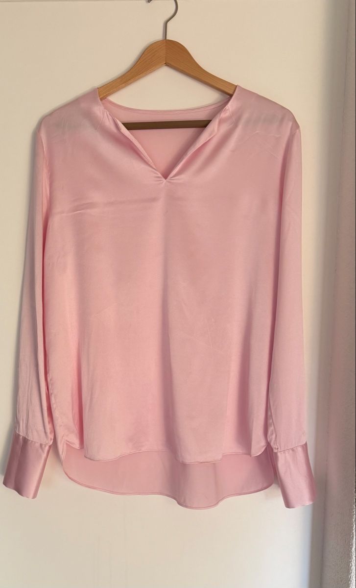 Camicette: Damen Bluse Seide rosa Grösse 40  – Usato da Elsau venduto da isidobrany09