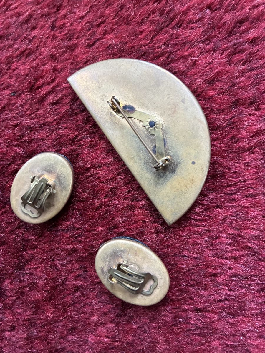Autres bijoux: Marena Brosche und Ohrclips – D'occasion à Urnäsch par schneewittli. 2