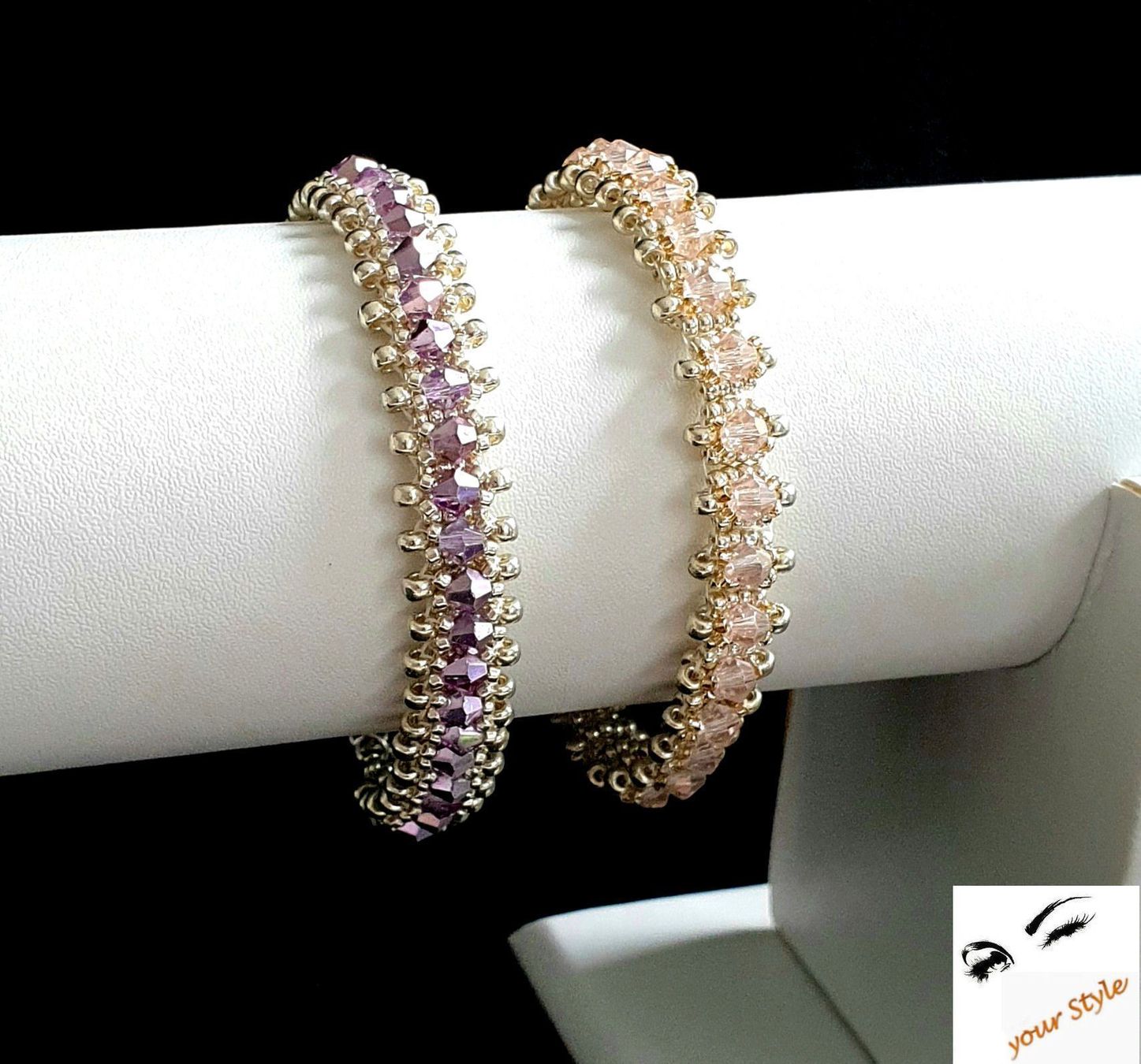 Perle (finte): 100 Stk. Glas- Perlen 4mm "shiny violet metallic" – Nuovo e nell'imballaggio originale da Oberglatt ZH venduto da -your-Style- 3