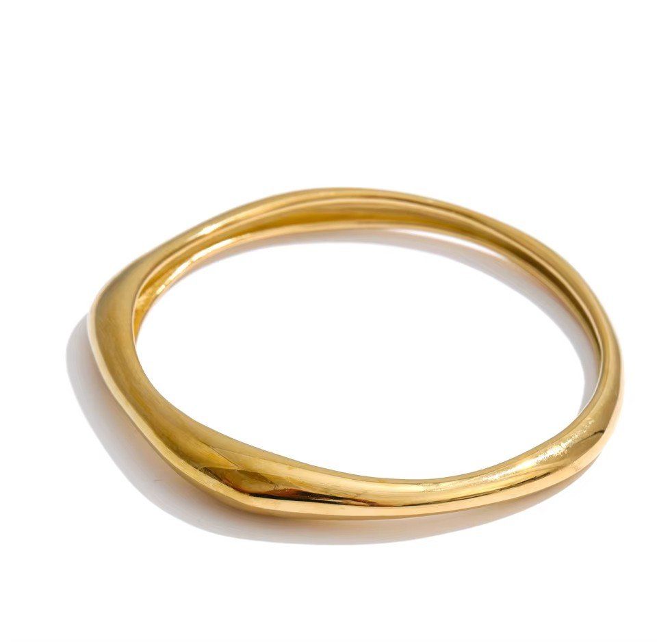 Bracciali & Braccialetti: Minimalist Irregular Shape Stainless Steel Bracelet – Nuovo e nell'imballaggio originale da Allschwil venduto da Jani_Banani