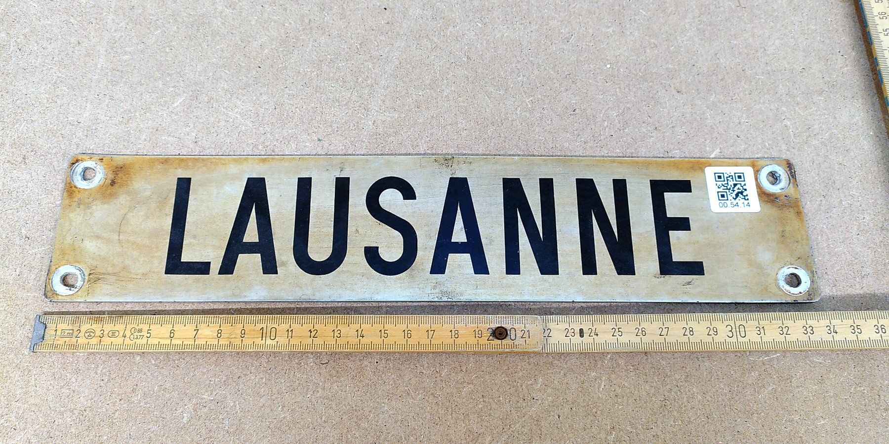 SBB/CFF/FFS Schilder: Depotschild SBB "Lausanne" – Gebraucht aus Büsserach von ModellbahnDepot 1