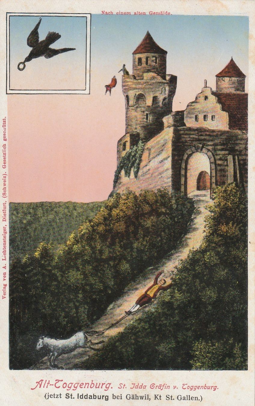 Cartoline postali: St. Iddaburg – Usato da Rorschacherberg venduto da fratovi2