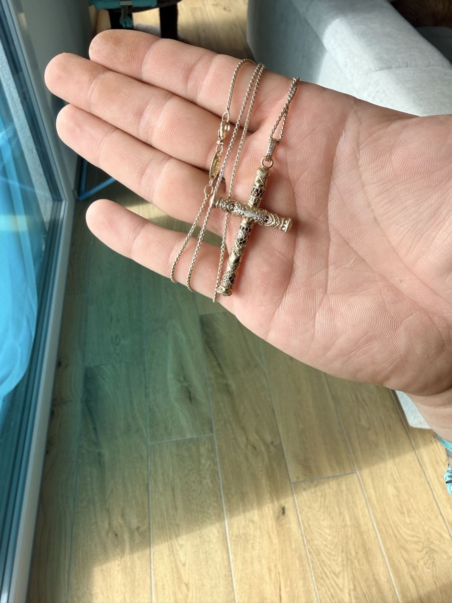 Thomas Sabo Ketten: Collier croix plaqué or – Gebraucht aus Pomy von Asw.luxury 1