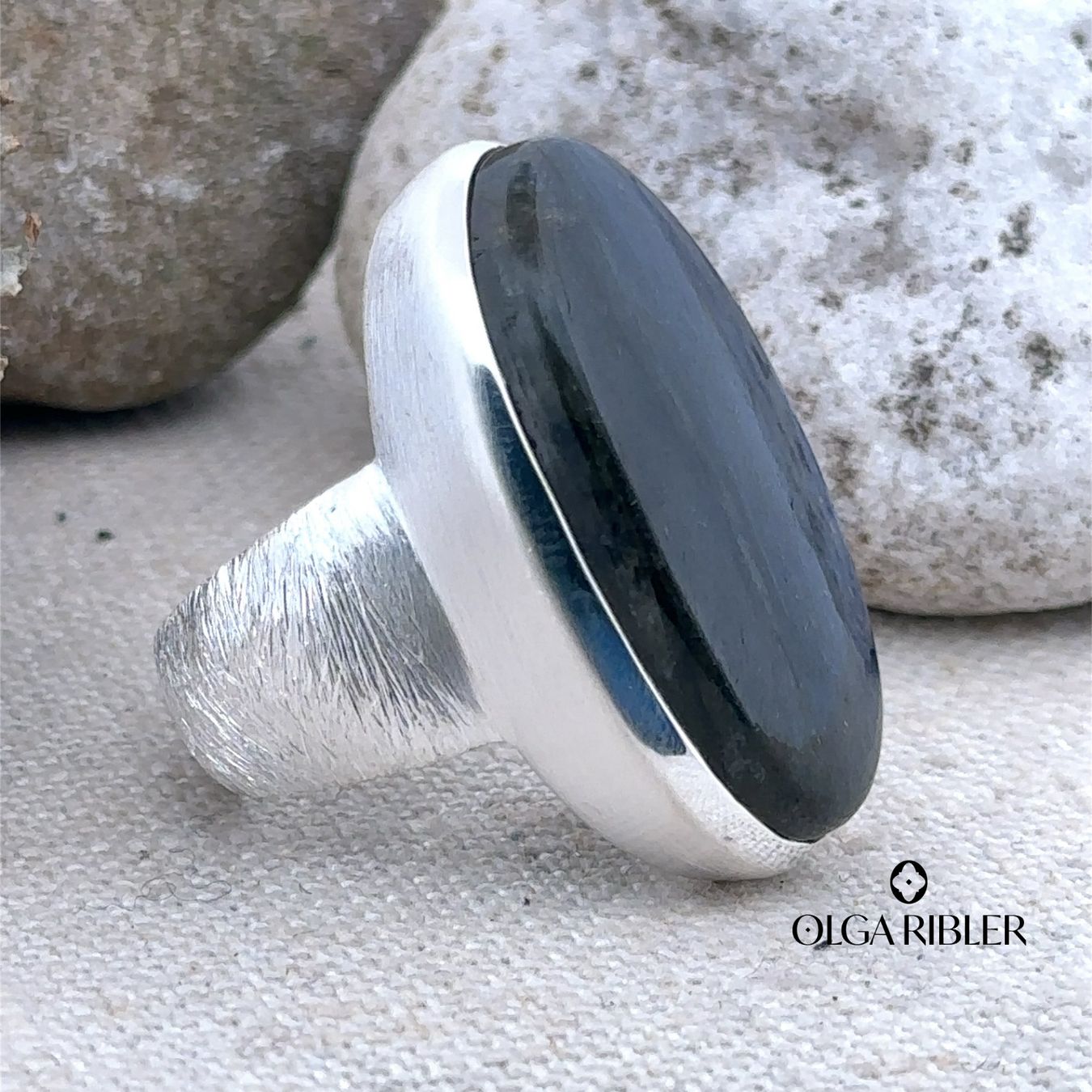 Olga Ribler Anelli: Labradorit Silber Ring 925 Grösse 58 – Nuovo (secondo la descrizione) da Luzern venduto da Schmuckoutlet 6