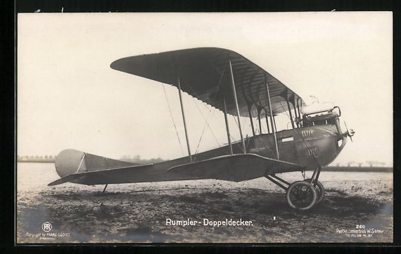 Ansichtskarten: Flugplatz Johannisthal, Rumpler-Doppelde – Gebraucht aus Berlin von bartko-reher