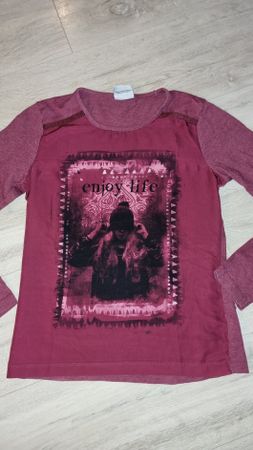Yigga Langarmshirt Damen Grösse 146  Bordeaux rot 