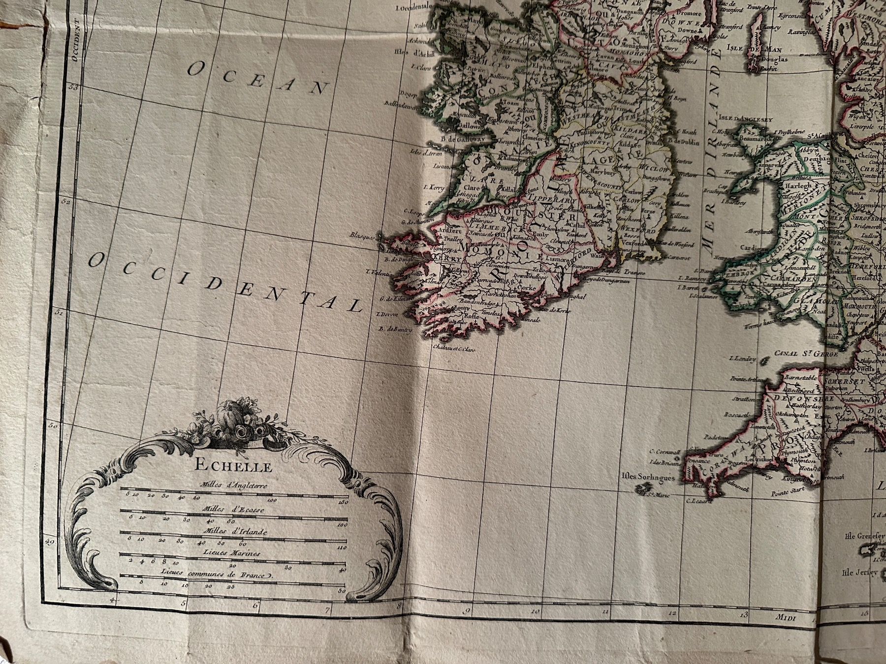 Cartine & Atlanti: Robert Janvier: Les Isles Britanniques 1769 – Usato da Zürich venduto da allp 1