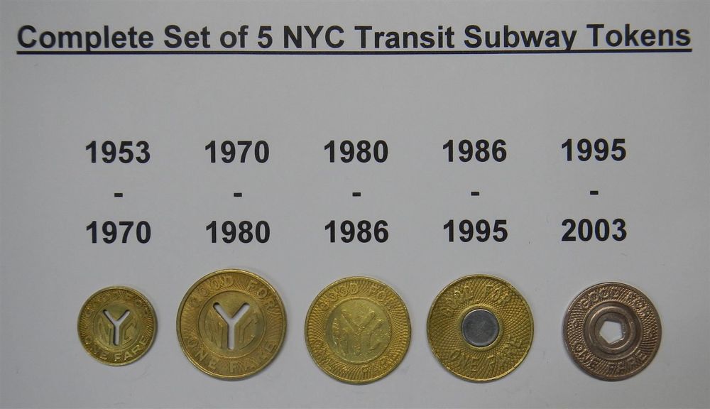 Compl. Set of NYC Transit Subway Tokens2 (Gebraucht) in für CHF 5 – mit ...