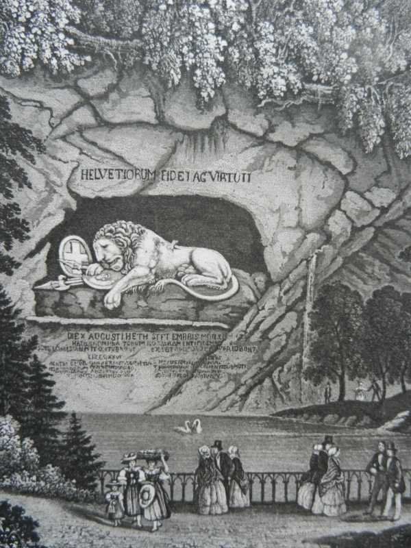 Gravures: Luzern Löwendenkmal – D'occasion à Risch par Rischli15 4