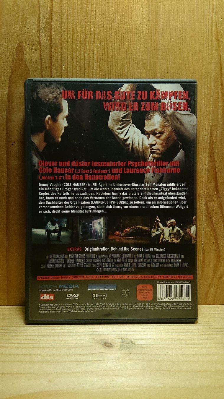 Tutti i DVDs: TORTURED DVD Uncut mit Laurence Fishburne – Usato da Wilderswil venduto da Exebub 1