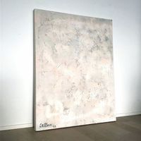 Abstrakte Kunst Modern Art Acryl Beige Shabby Struktur Bild