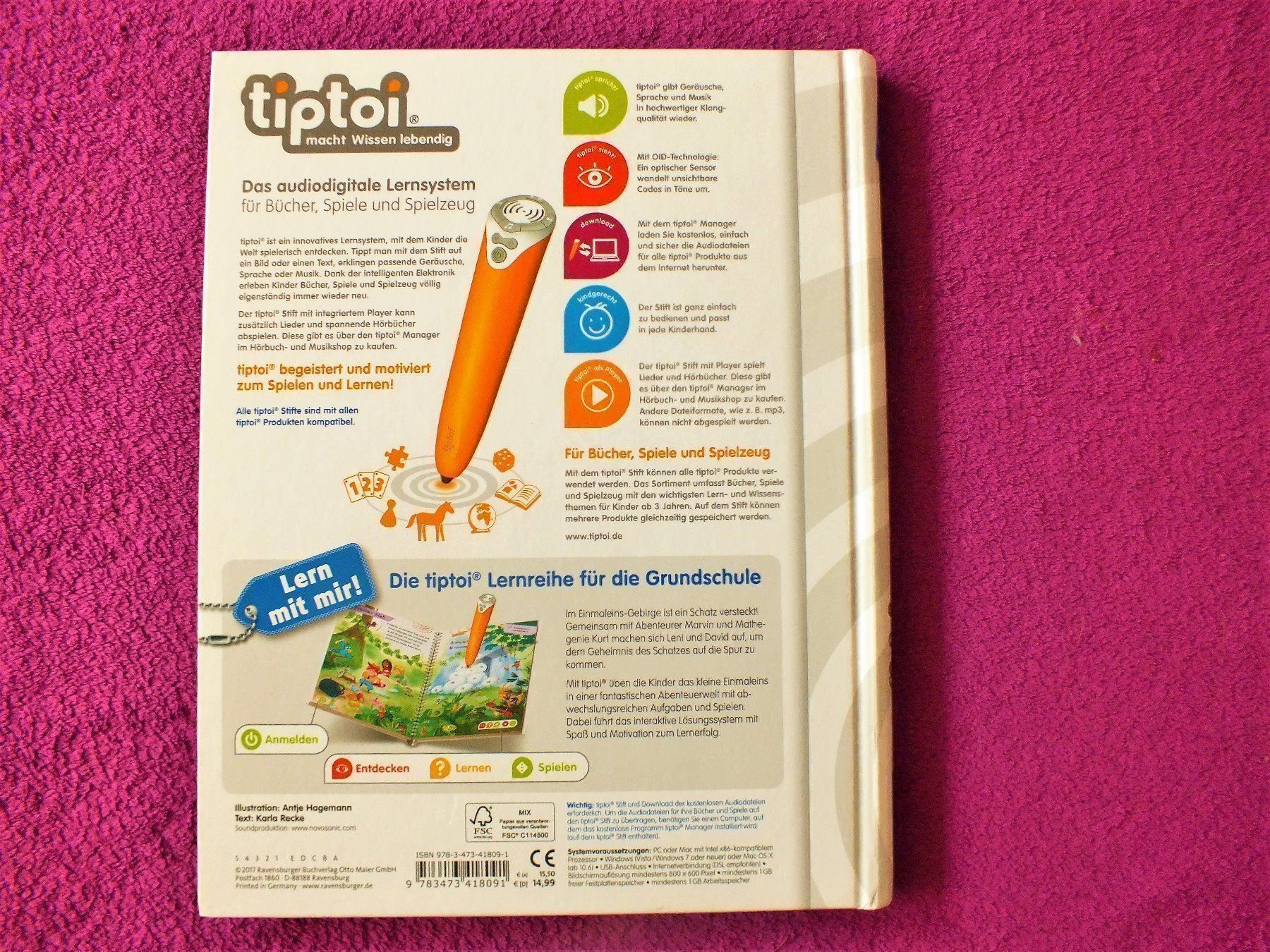 Libri: tiptoi Buch – Das kleine 1x1 – Usato da Müllheim Dorf venduto da Seeeule01 6
