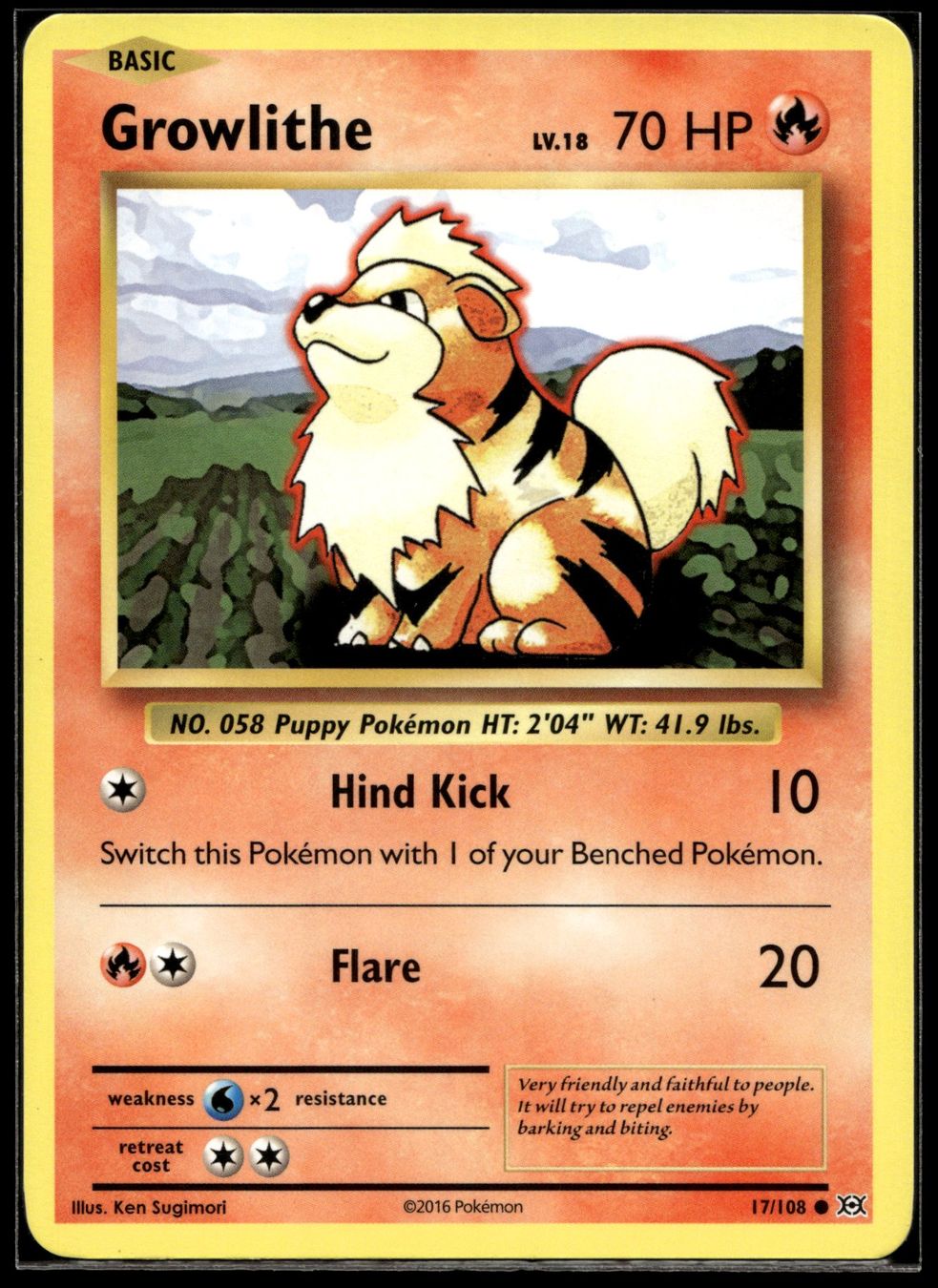 Pokémon Carte collezionabili: Growlithe (EVO EN 17/108) – Nuovo (secondo la descrizione) da Affoltern am Albis venduto da Chiesa_5