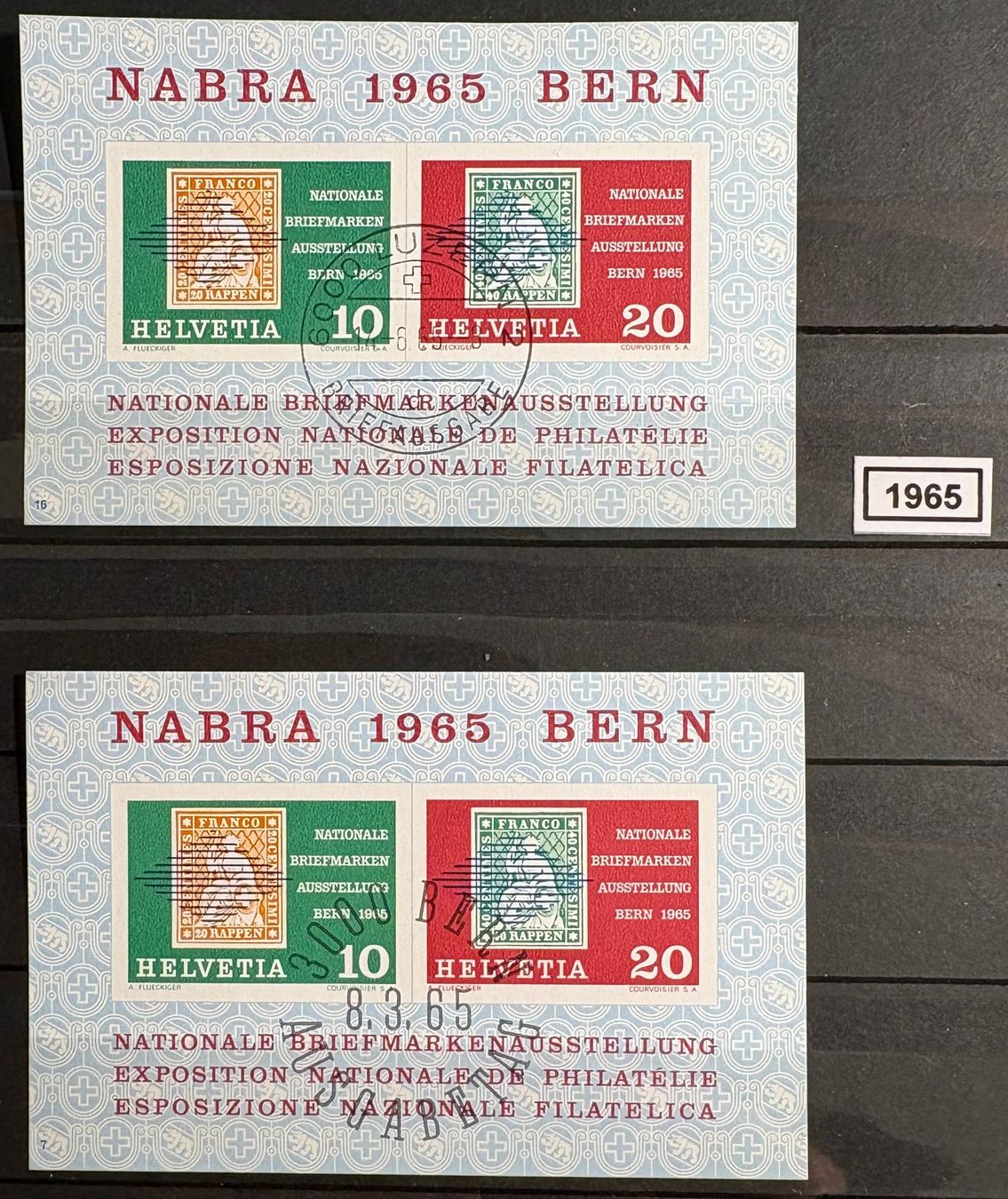 Tutti i francobolli: Timbres suisses 1965 Nabra Bern – Usato da Lausanne venduto da Cabessa