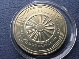 5 DM 150 Jahre Eisenbahn 1985 G.
